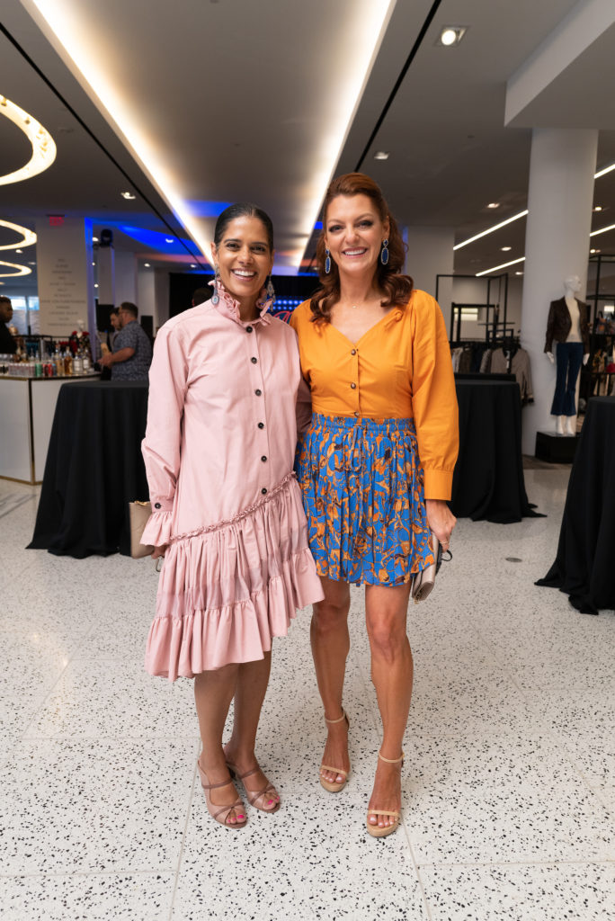 Anita Sehgal, Julia Morales at the Houston Astros Team Up event at Tootsies (Photo by Daniel Ortiz)