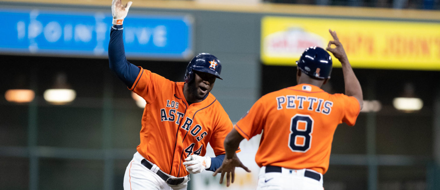 Houston Astros Just Verlander pitched five innings of no-hit ball while Jordan Alvarez blasted three homers against the Oakland A’s Friday at Minute Maid Park