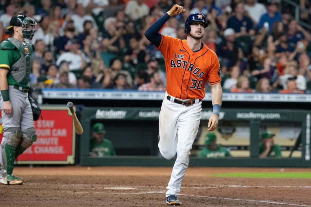 Kyle Tucker does a lot of everything for the Houston Astros. (Photo by F. Carter Smith)