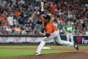 Houston Astros Just Verlander pitched five innings of no-hit ball while Jordan Alvarez blasted three homers against the Oakland A’s Friday at Minute Maid Park