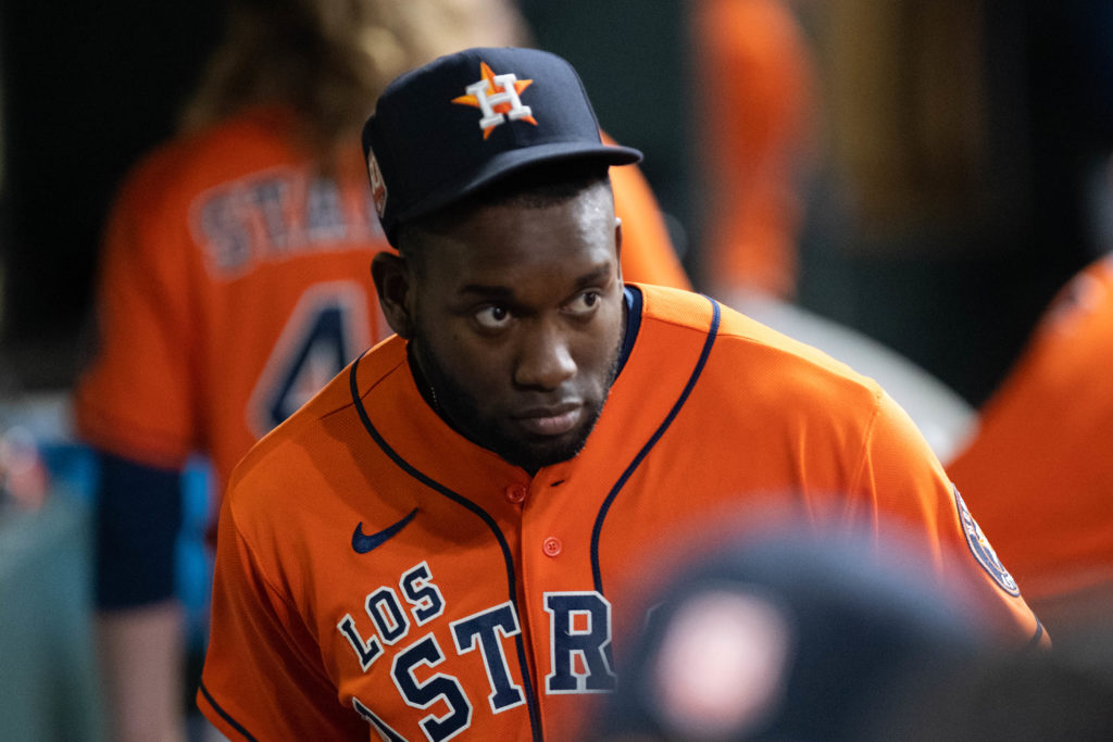 Houston Astros Yordan Alvarez Orange Authentic 2020 Alternate Jersey