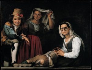 Bartolome Esteban Murillo, Four Figures on a Step. c.-1655-60. Kimbell Art Museum.