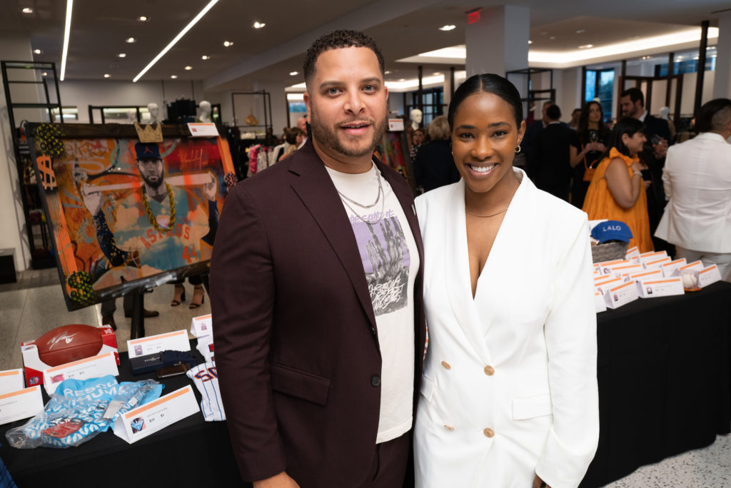 Darryl & DeShana Blackburn at the Houston Astros Team Up event at Tootsies (Photo by Daniel Ortiz)