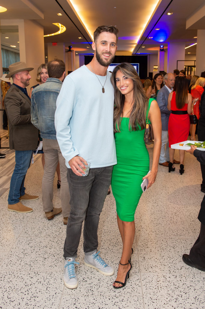 David Hensley, Alex Rich at the Houston Astros Team Up event at Tootsies (Photo by Jacob Power)