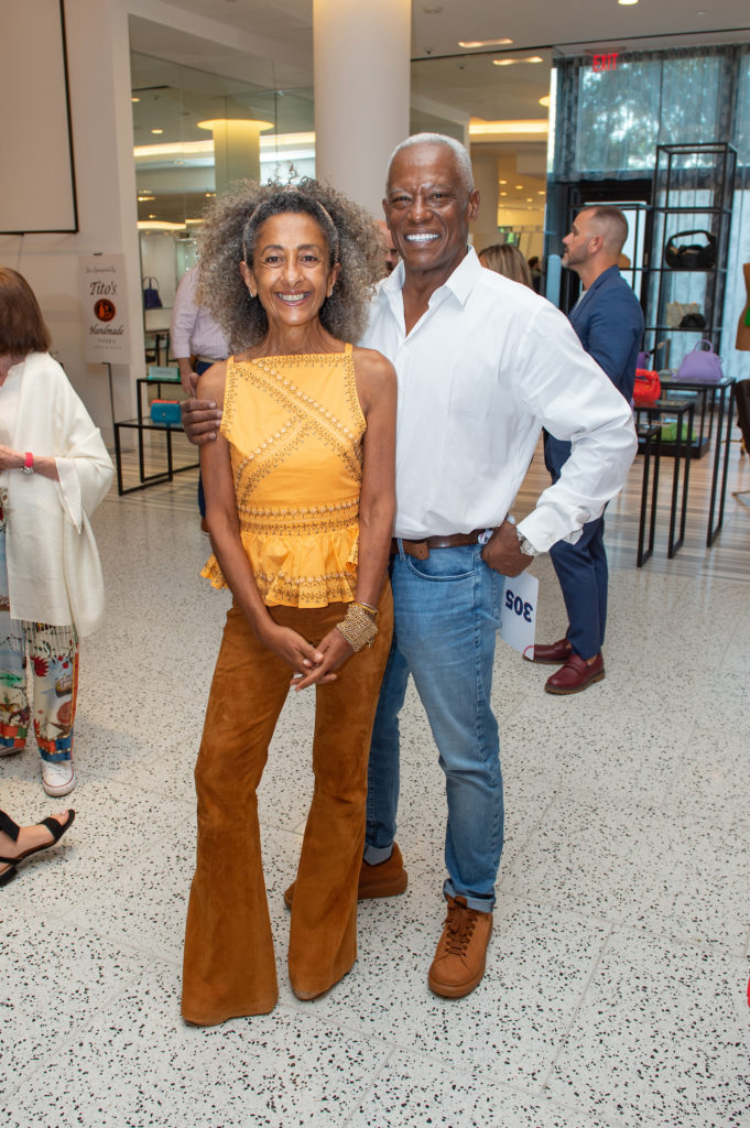 Dina Alsowayel & Tony Chase at the Houston Astros Team Up event at Tootsies (Photo by Jacob Power)