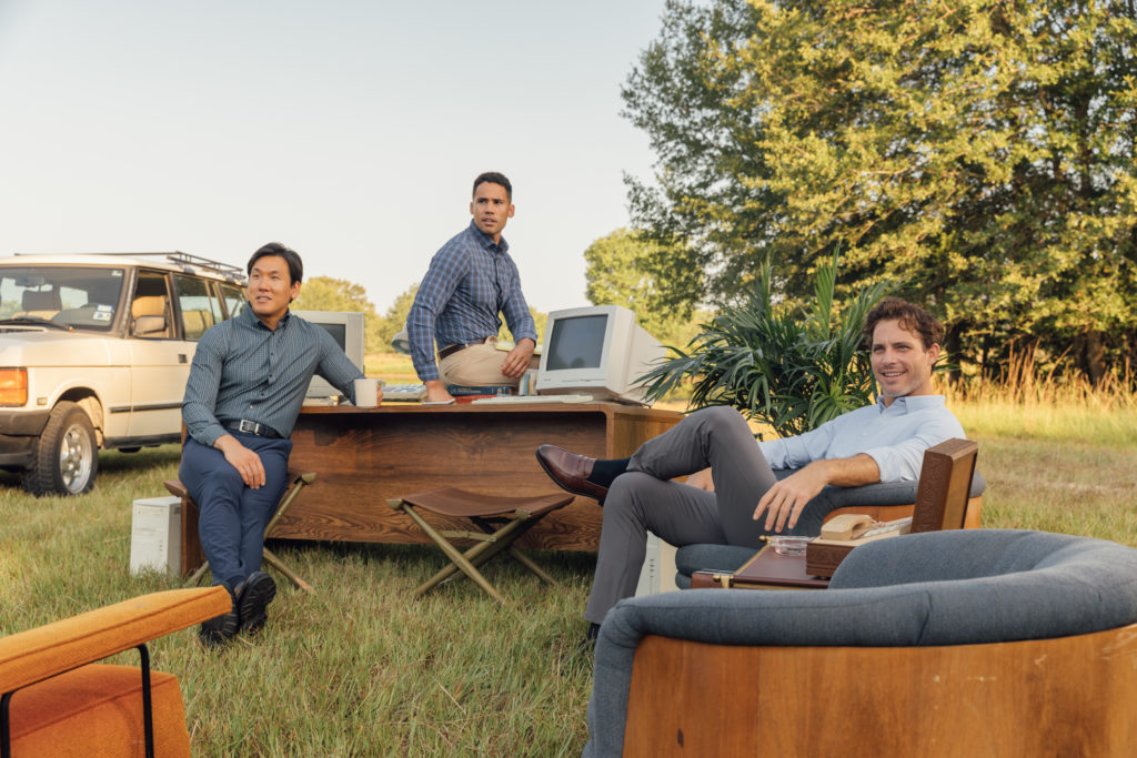 Shirt and pants comfy enough to work in.