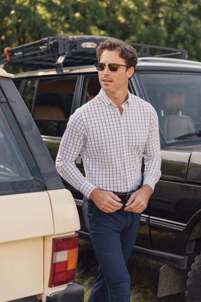 The clothing at Mizzen+Main reflects the brand's carefree attitude.