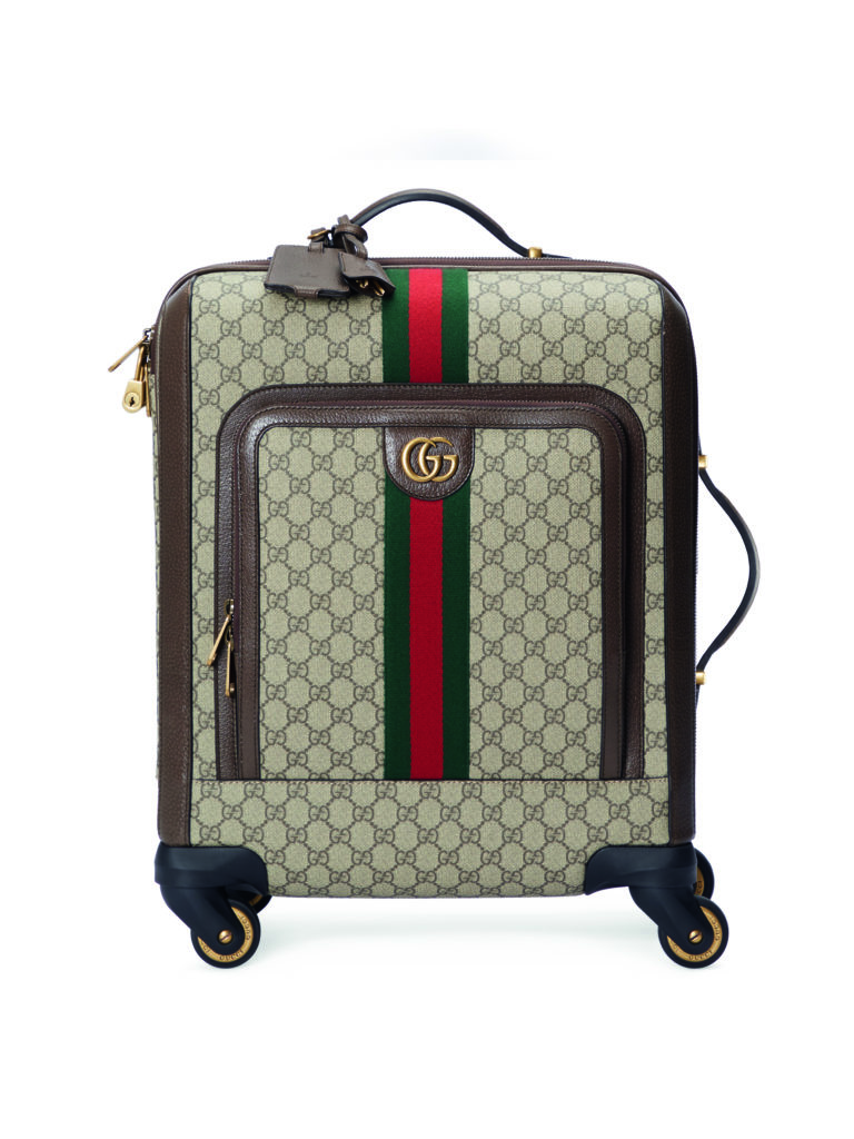 Gucci small Ophidia spinner carry-on references 1930s archival design.