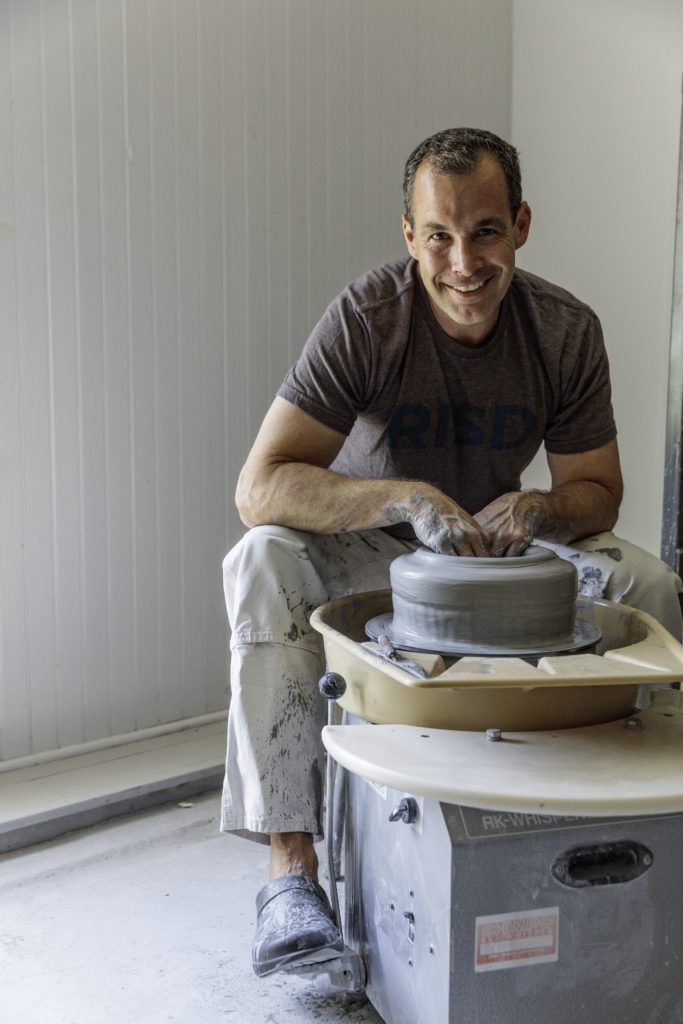 Christopher Spitzmiller speaks and signs his book at Blue Print during Texas Design Week Houston.