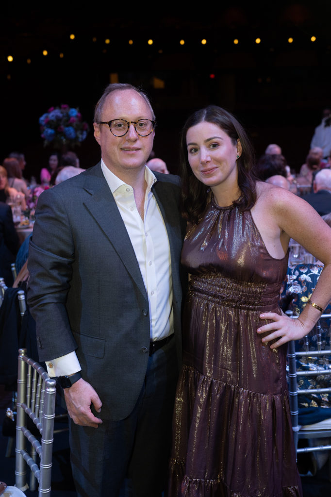 Jeremy Griggs, Jessica Trincanello at the Houston Ballet Opening Night Onstage Dinner (Photo by Wilson Parish) 