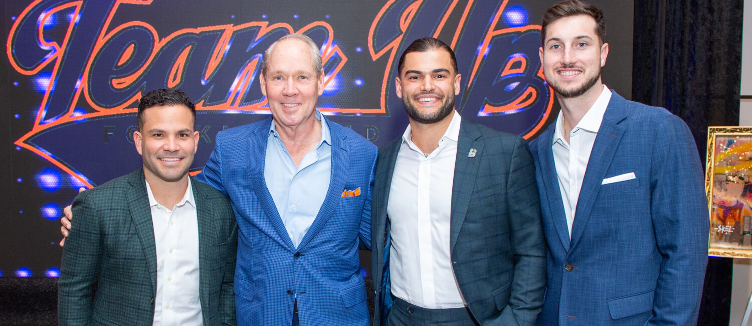 Jose Altuve, Jim Crane, Lance McCullers Jr., Kyle Tucker photo by Jacob Power