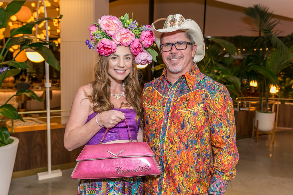 Julia & Will Robinson at Orange Show Gala kickoff (Photo by Emily Jaschke)