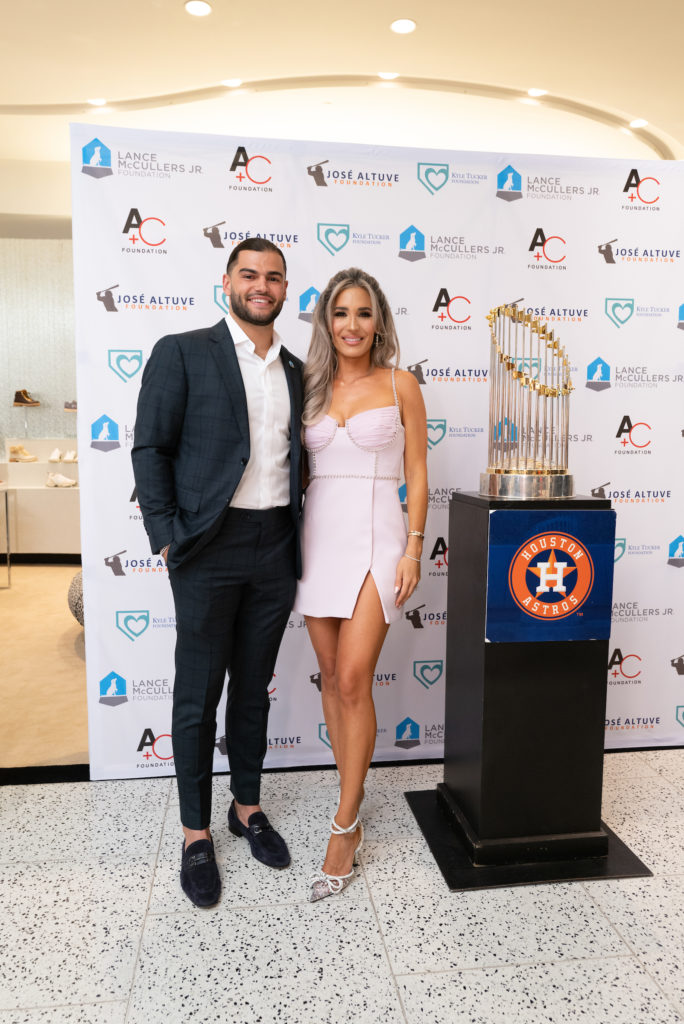 Lance & Kara McCullers at the Houston Astros Team Up event at Tootsies (Photo by Daniel Ortiz)