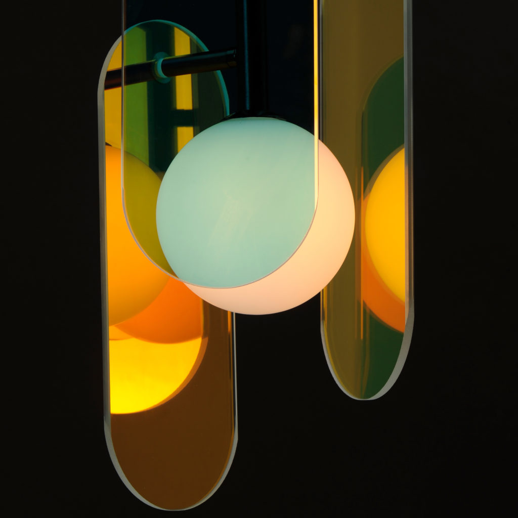 Nina Magon's Studio M lighting on display at Bergdorf Goodman