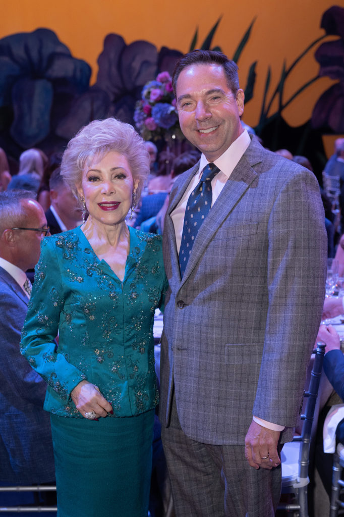 Houston Ballet patron Margaret Alkek Williams, Houston Ballet executive director  at the Houston Ballet Opening Night Onstage Dinner (Photo by JWilson Parish)