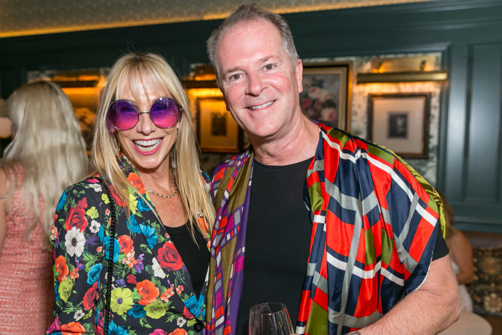 Auction co-chair Melissa Dobrowski, Shannon Hall at Orange Show Gala kickoff (Photo by Emily Jaschke)