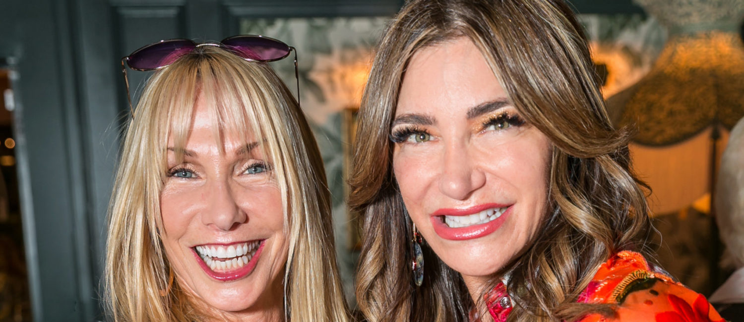 Auction co-chair Melissa Dobrowski, gala co-chair Melissa Mithoff at Orange Show Gala kickoff (Photo by Emily Jaschke)