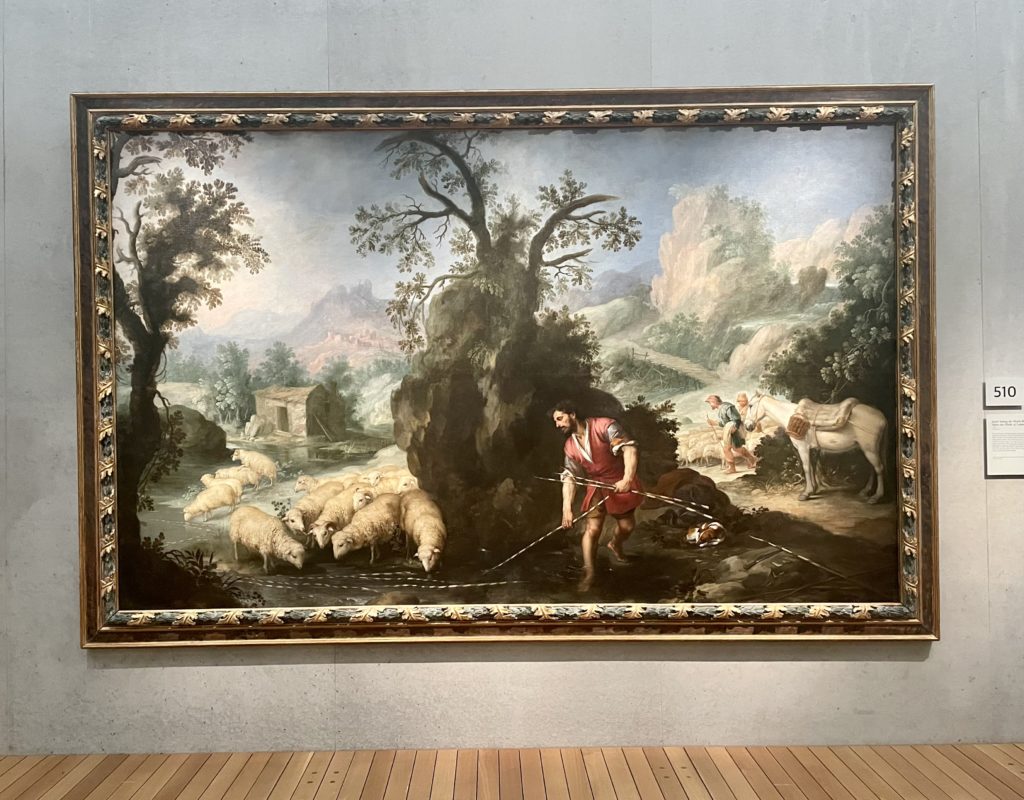  A pastoral scene of Jacob tending his flocks from the new Murillo exhibit at the Kimbell. (Photo by Courtney Dabney)
