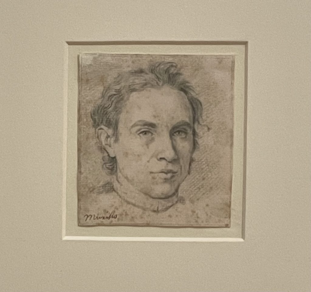 One of Murillo's sketches lending realism to his later paintings. Photo by Courtney Dabney.