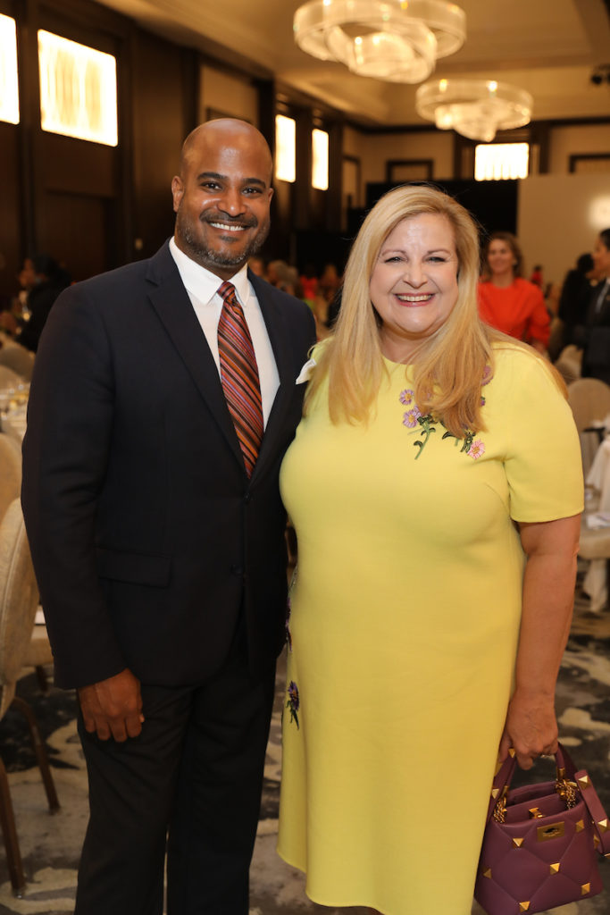 TEACH CEO Alvin Abraham, DeeDee Marsh at the 2022 Best Dressed luncheon (Photo by Priscilla Dickson)