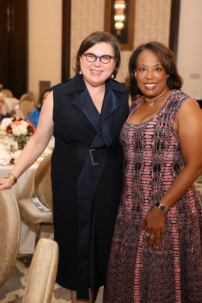Shawn Stephens, managing director at Wells Fargo Securities Desrye Morgan at the 2022 Best Dressed luncheon (Photo by Priscilla Dickson)
