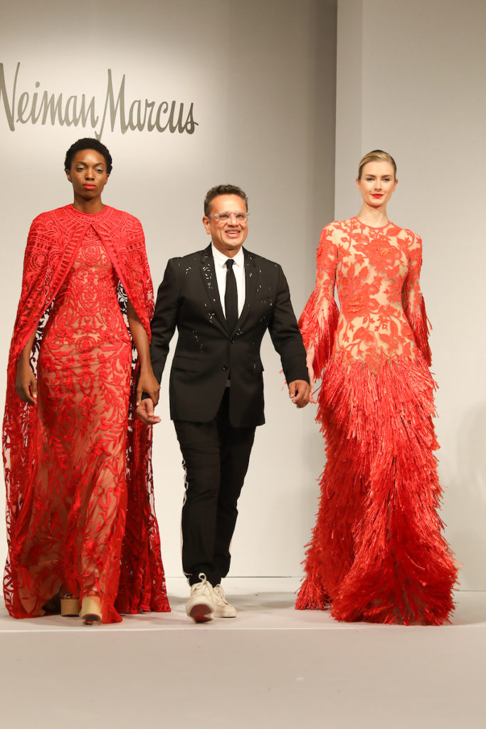 Naeem Khan on the catwalk at the Post Oak Hotel for the Houston Chronicle Best Dressed Luncheon and Neiman Marcus Fashion Presentation Benefiting March of Dimes (Photo by Priscilla Dickson)