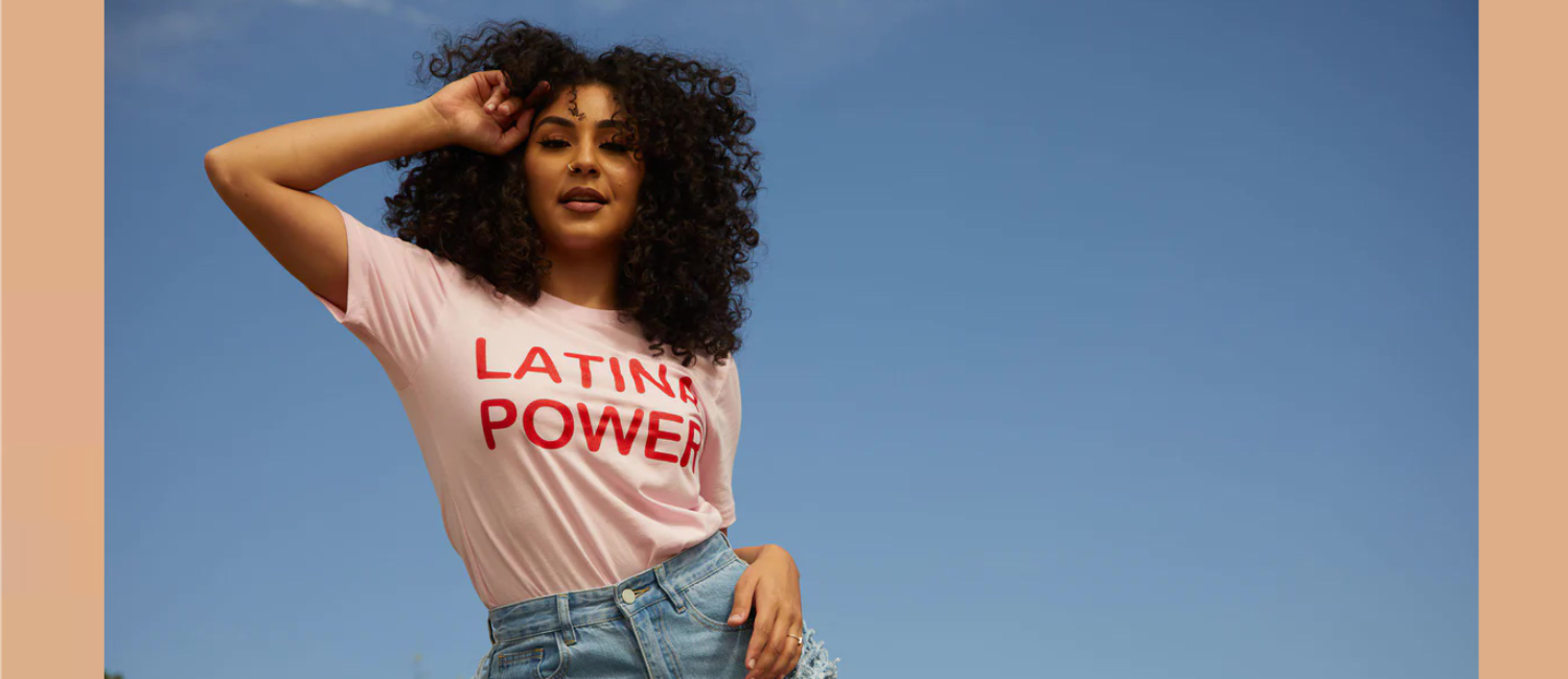 Pink Latina Power Tee, $34