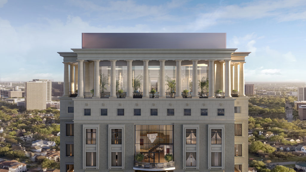 Jackson & Ryan Architects designed 1661 Tanglewood with its hummingbird crown.