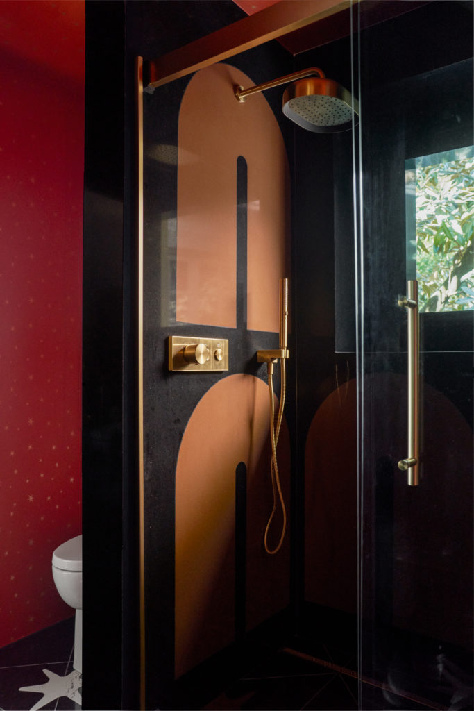 The vibrantly saturated Bathroom by Beauty Is Abundant (Photo by Nathan Schroder)