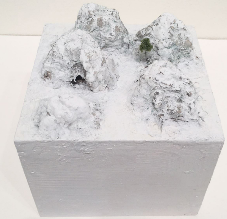 Auction lot Christy Karll's "Untitled," 2017, speaks to the fragility of our planet. (Courtesy the artist and Healing Arts Houston)