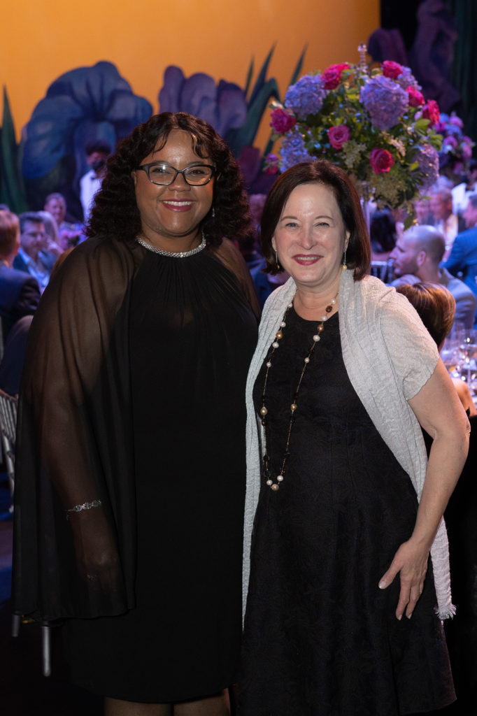 Seleria Fletcher, Anne Neeson at the Houston Ballet Opening Night Onstage Dinner (Photo by Wilson Parish) 