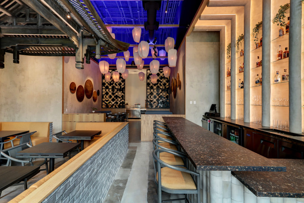 A view inside the new Mala Sichuan Bistro located in the Heights in the M-K-T development off Shepherd Drive. (Photo by Bill Krampitz)