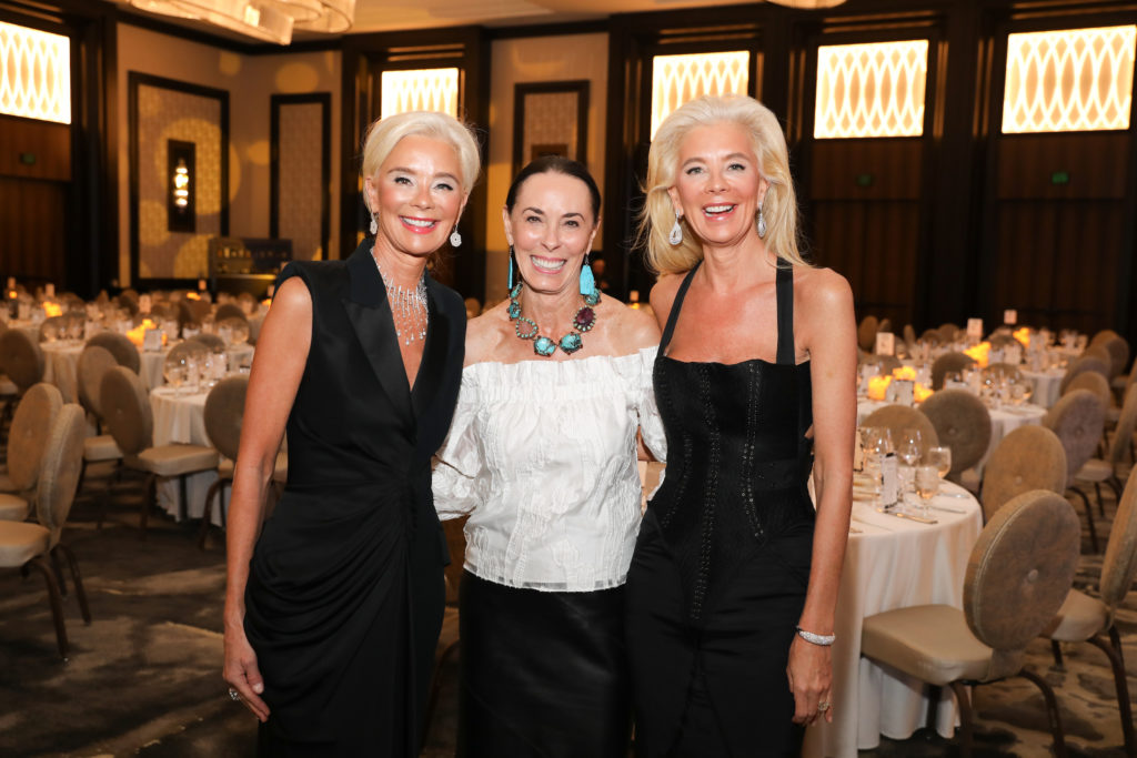 Chairs Tena Lundquist Faust, Sue Smith, Tama Lundquist at the Houston PetSet 'Fierce & Fabulous Soirée,' held at the Post Oak Hotel (Photo by Priscilla Dickson)