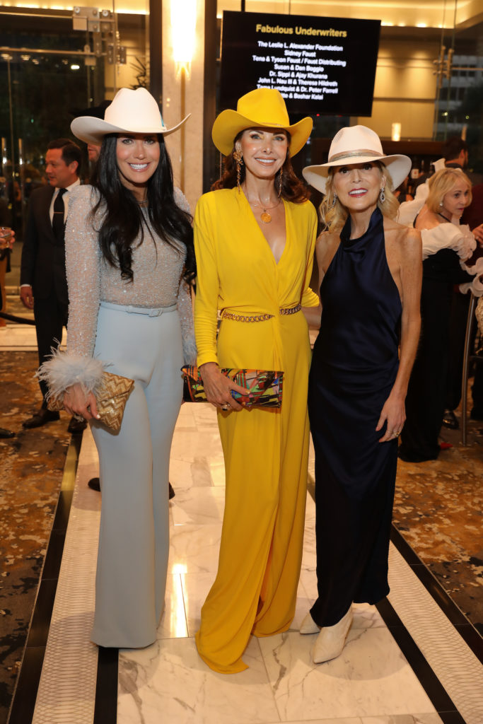 Tiffany Halik, Marla Hurley, Kristen Cannon at the Houston PetSet 'Fierce & Fabulous Soirée' (Photo by Priscilla Dickson)