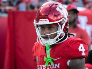 University of Houston Cougars lost to the Kansas Jayhawks in NCAA college football, Saturday at TDECU Stadium