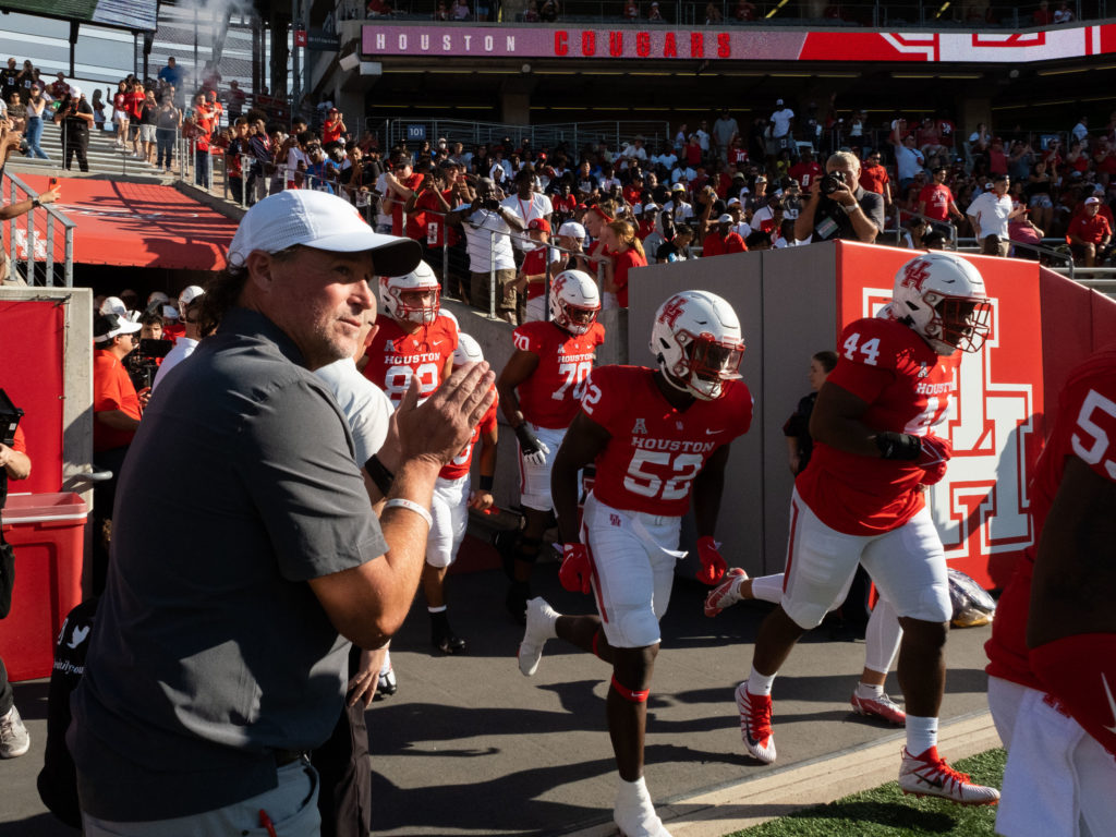 Dana Holgorsen knows he must lead his University of Houston team to bigger things.  (Photo by F. Carter Smith)