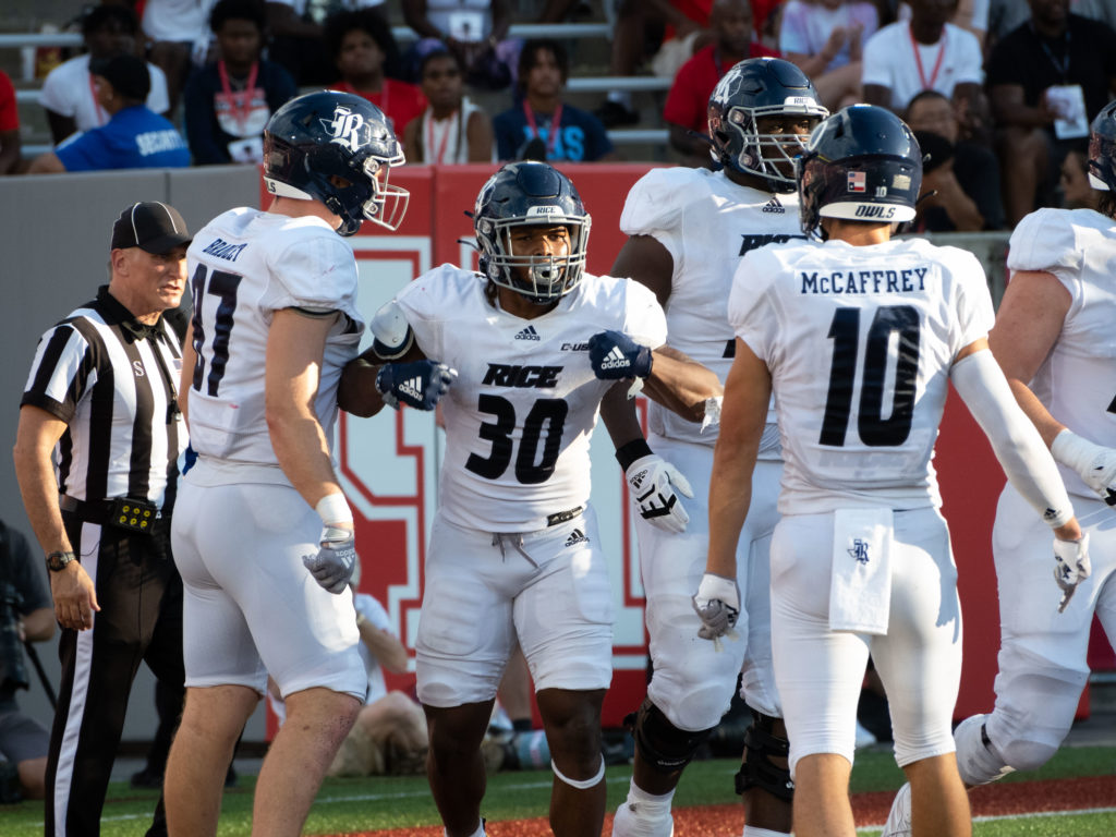 Rice football has more playmakers than you might think. And not just Luke McCaffrey. the little brother of NFL star Christian McCaffrey.  (Photo by F. Carter Smith)