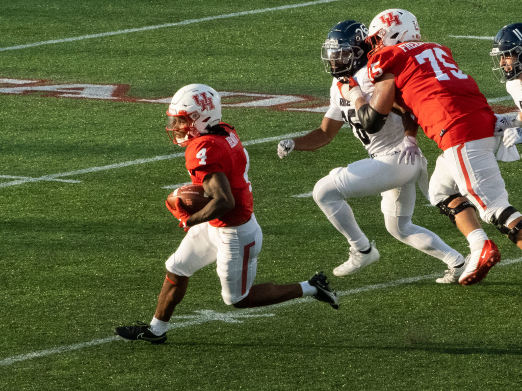 University of Houston tailback Ta'Zhawn is a big problem when he gets in the open field.  (Photo by F. Carter Smith)