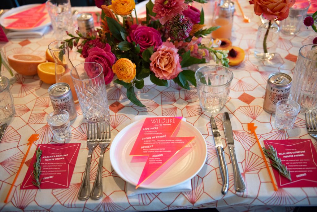 Wildlike’s signature lightning bolt adorned each plate. (Photo by Tamytha Cameron)