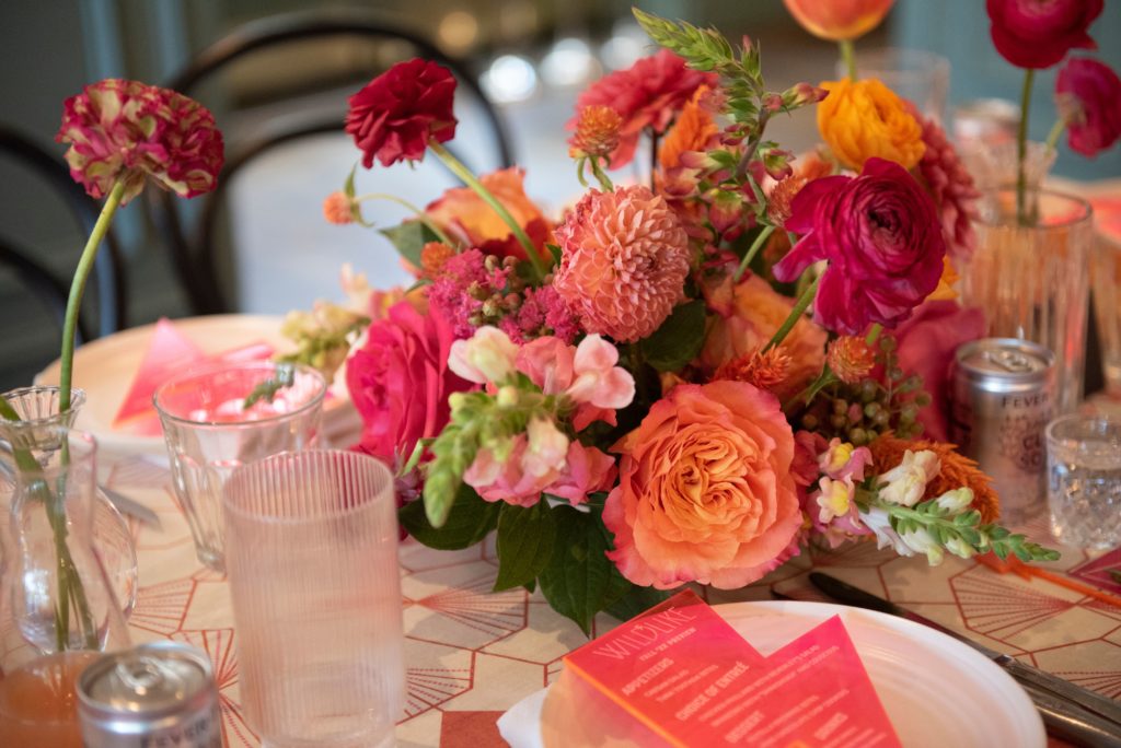 Bold and bright hues decorated Beverly's during the Wildlike party. (Photo by Tamytha Cameron)