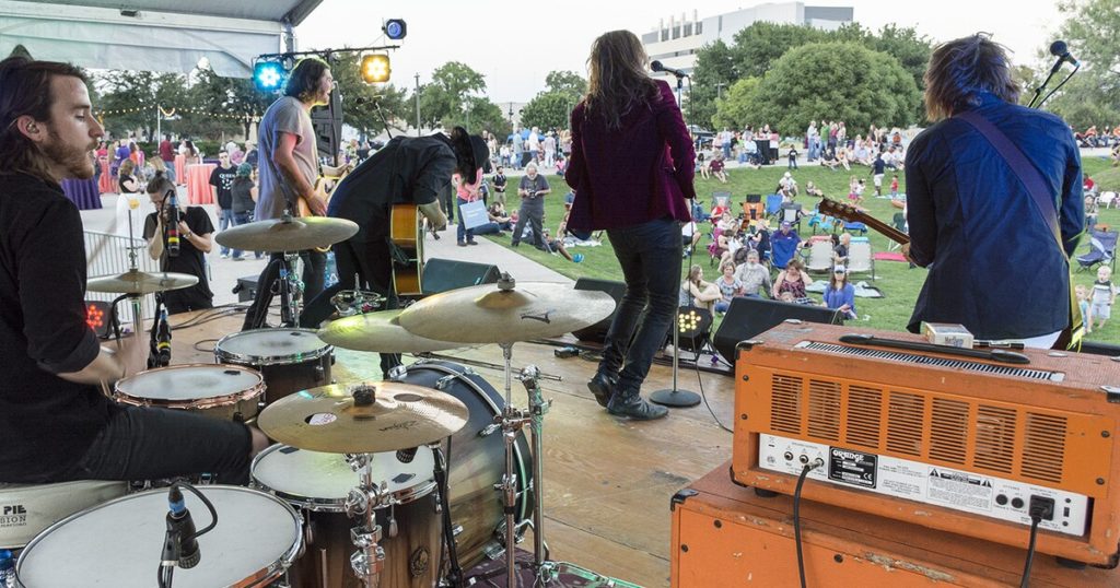 The Amon Carter Museum of American Art transforms into a stage for Party on the Porch on September 10, 2022