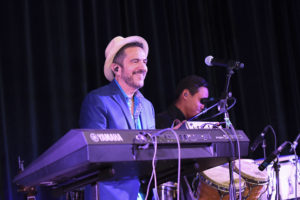 Mango Punch's Walter Suhr at the Mayor's Hispanic Heritage Awards event. (Photo by Vicki Pink)