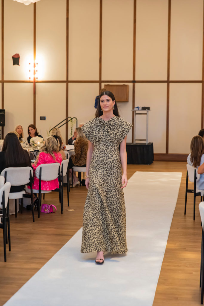 A runway model wearing St. John. (Photo by Tamytha Cameron Photography)