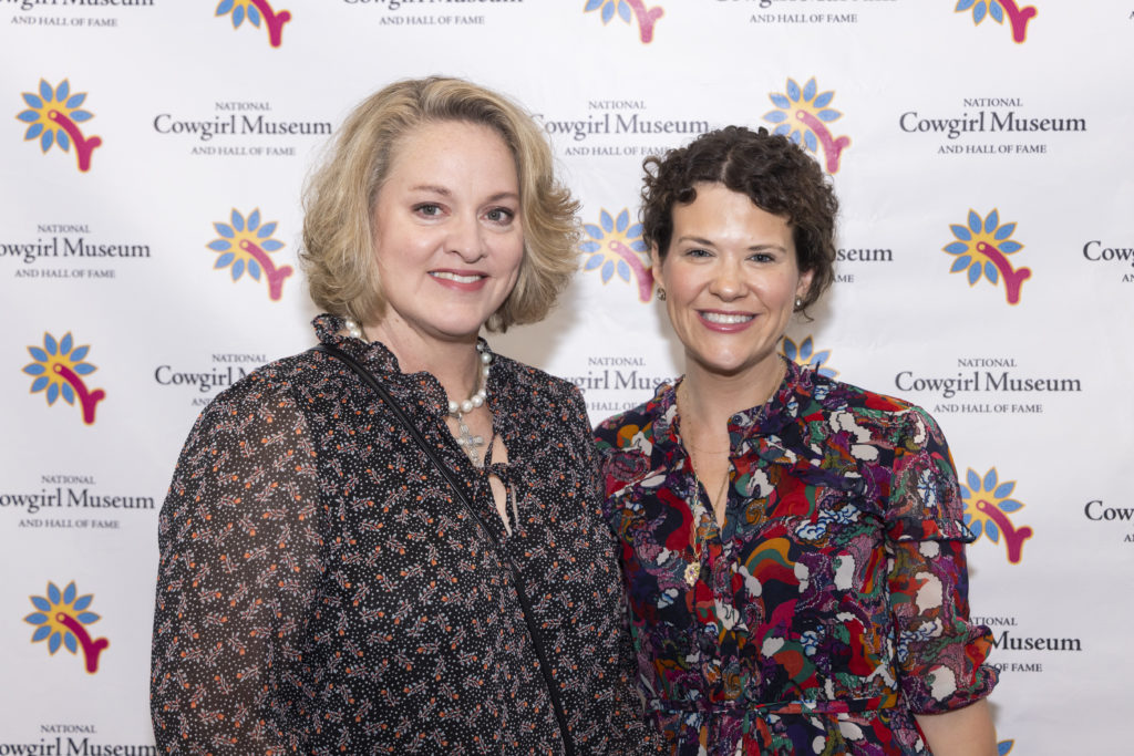 Courtney Dabney and Brooke Dowdy at the Desert Rose Luncheon and Fashion Show at River Crest Country Club in Fort Worth, Texas on October 6, 2022. (Photo by Sharon Ellman)