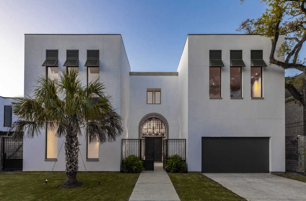 Developer Carol Isaak Barden's The House of Many Palms at 4006 Essex Lane. (Julie Soefer Photography)