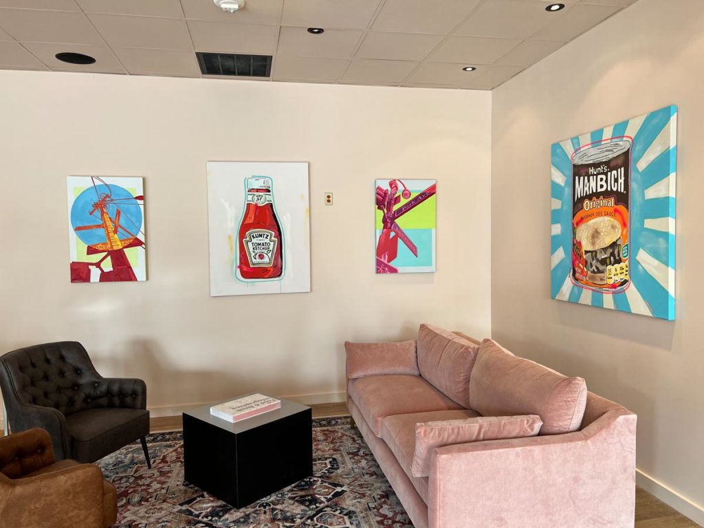 3rd Street Market's  lounge seating is a space to relax over tea, juice, sourdough and soup.