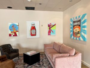 3rd Street Market – lounge seating is a space to relax over tea, juice, sourdough and soup.