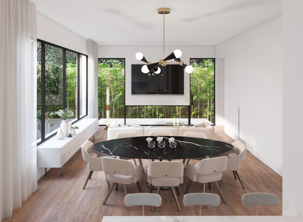 Lauren Rottet designed the home at 4010 Essex Lane for her son, Kyle, and his family. (Rendering courtesy of Rottet Studio)