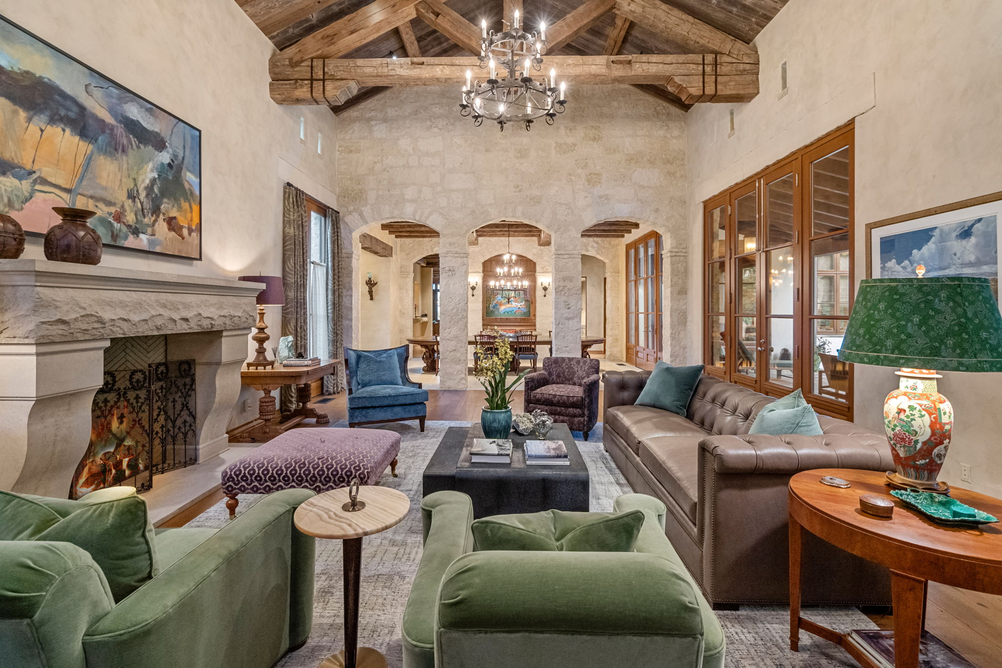 Designed by Weldon Turner, 6701 Laurel Valley in Fort Worth has all the old world charm you'd expect.