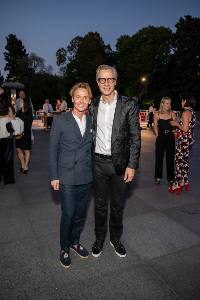 Alvise Orsini and Geoffroy Van Raemdonck, CEO of Neiman Marcus  (Photo by Bruno, Snap the Picture)